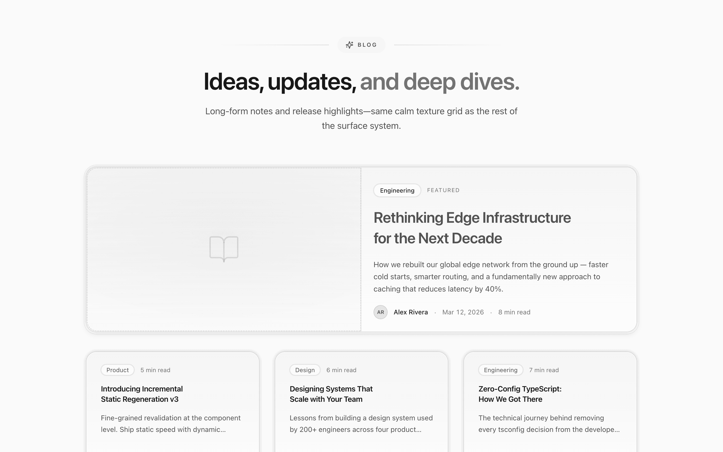 Marketing Blog Texture section preview