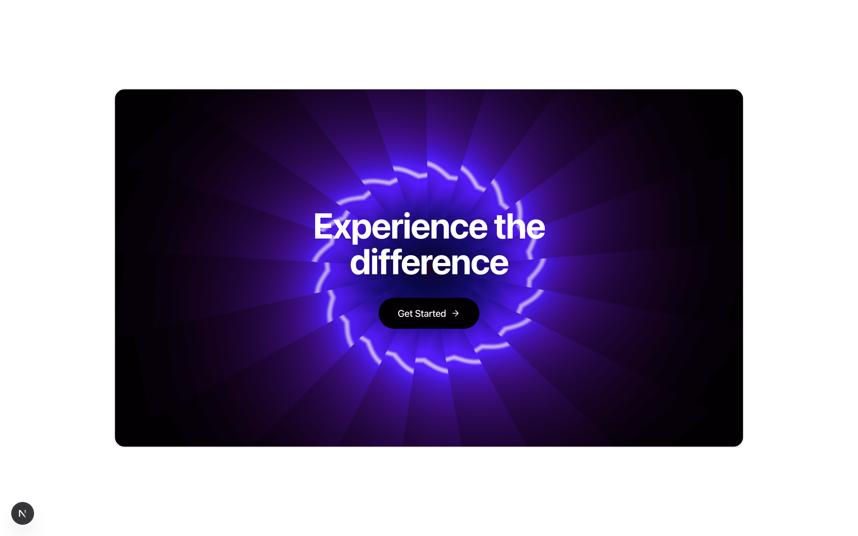 Marketing CTA Particles Dark section preview