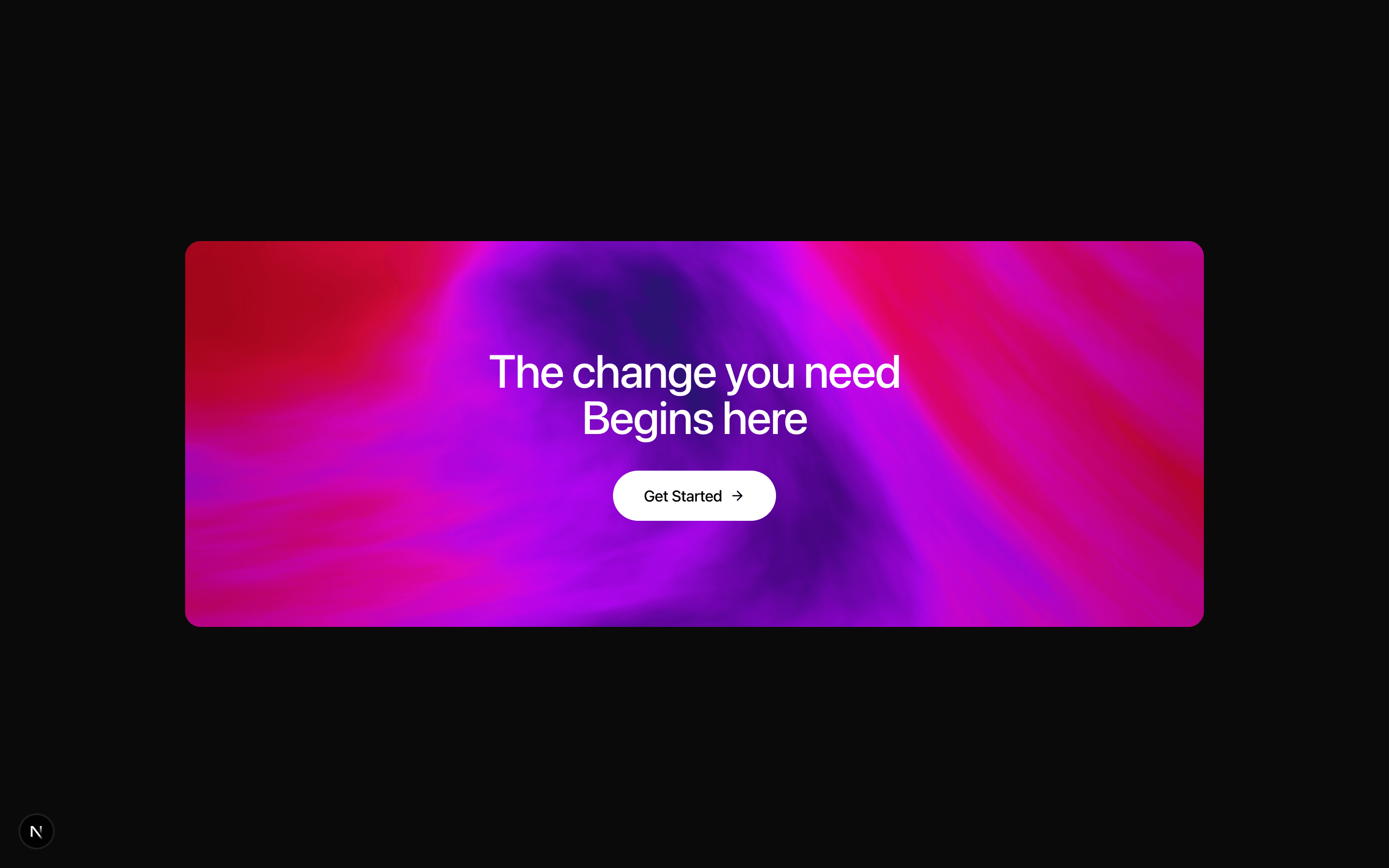 Marketing CTA Particles section preview