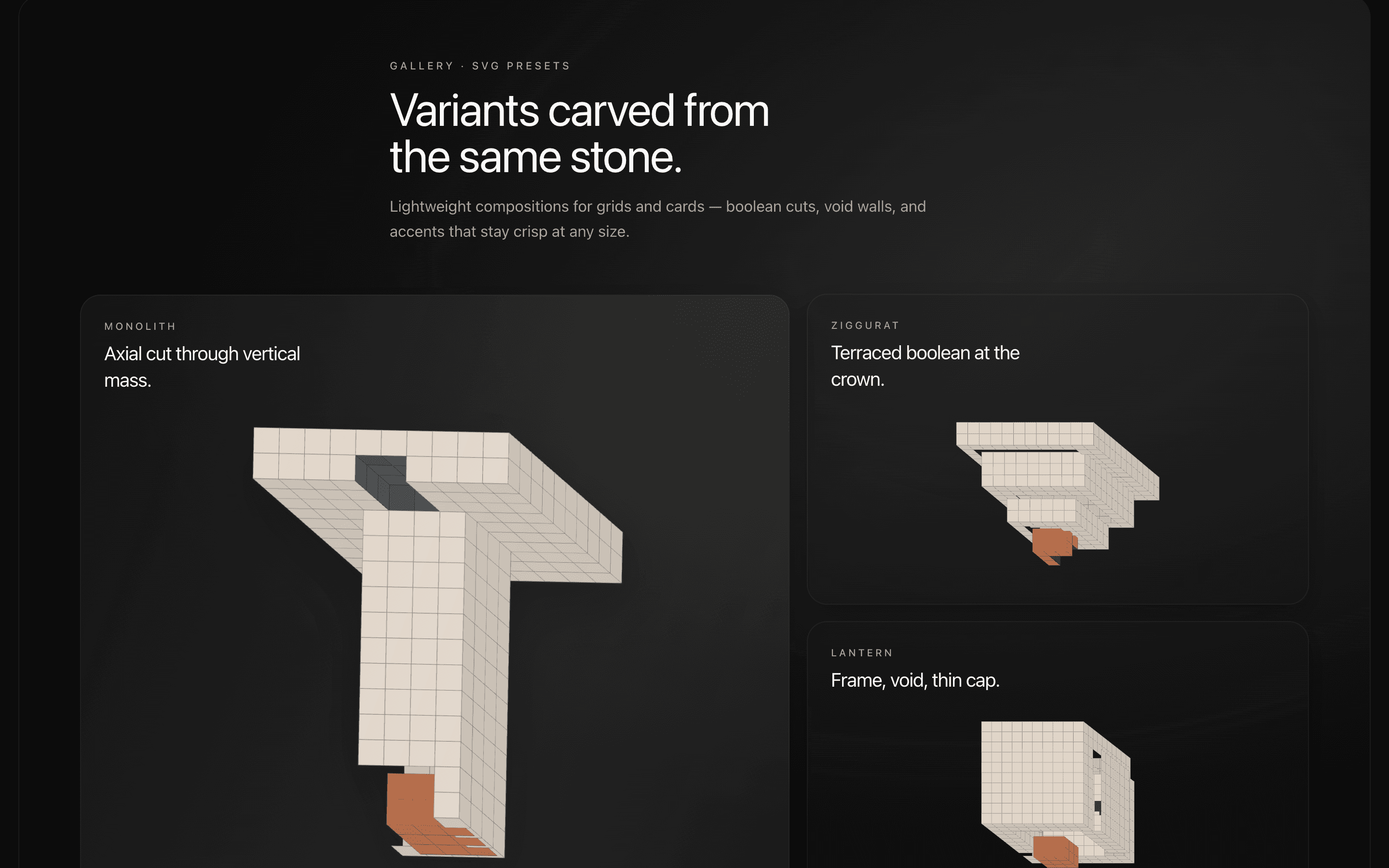 Marketing Gallery — Heerich section preview