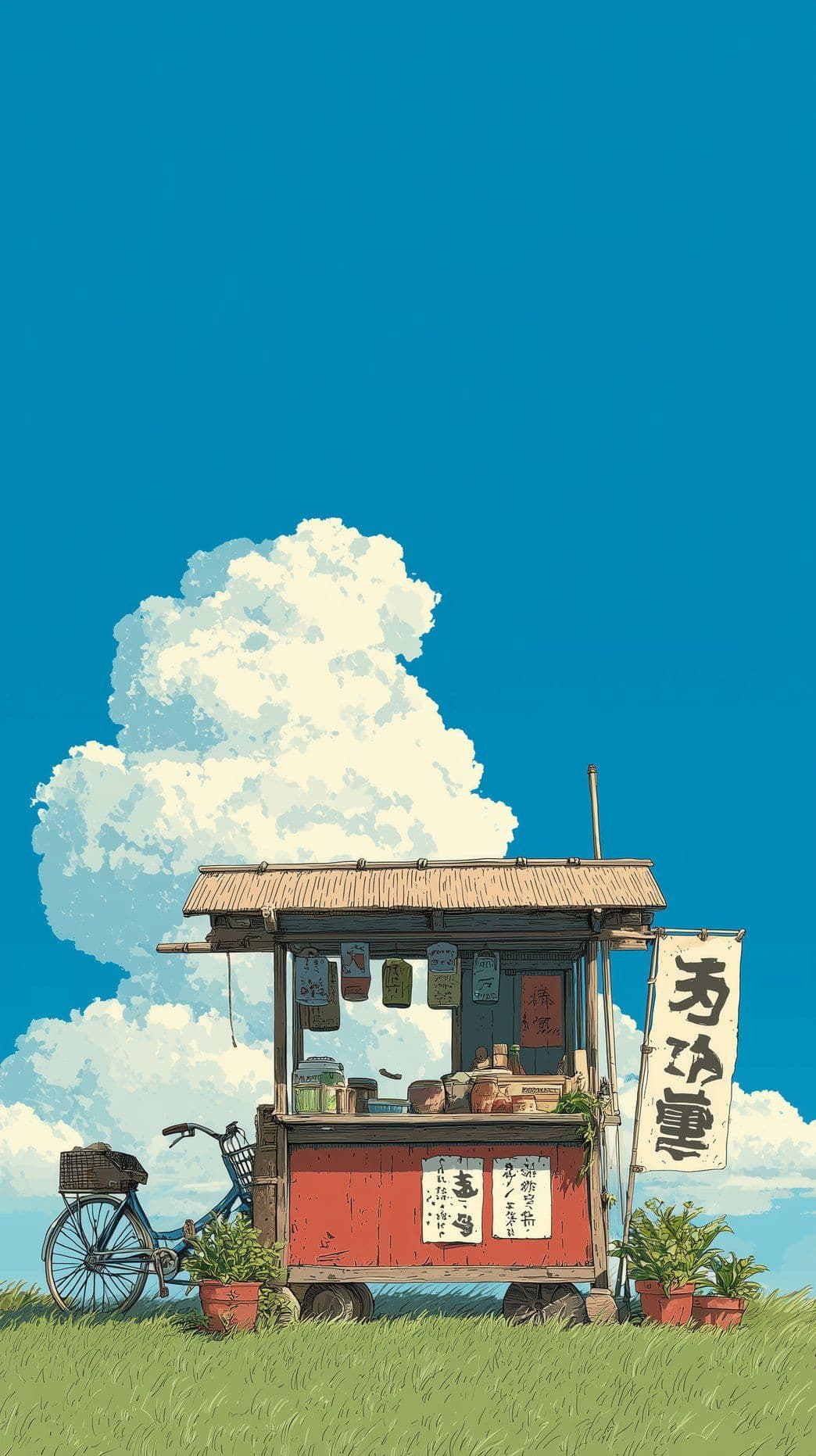 Studio Ghibli-style still 4, dithered