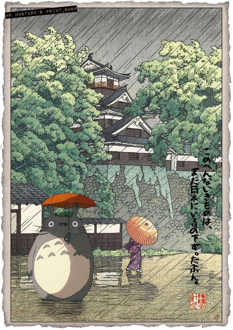 Studio Ghibli-style still 7, dithered