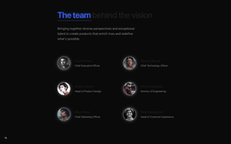 Marketing Team Minimal section preview