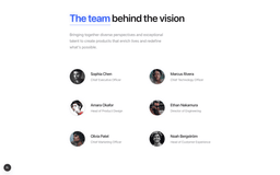 Marketing Team Minimal section preview