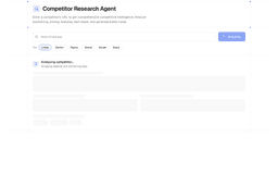 Competitor Research Agent preview